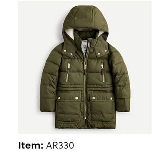 J.Crew Girl' chateau puffer with Primaloft